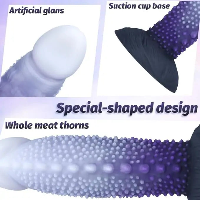 Spiky Monster Silicone Anal Dildo 8.3 Inches