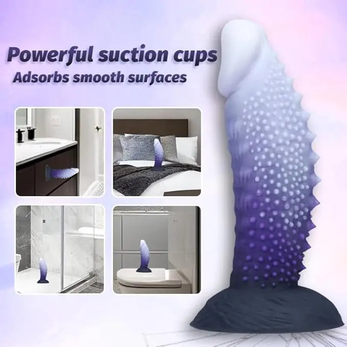 Spiky Monster Silicone Anal Dildo 8.3 Inches