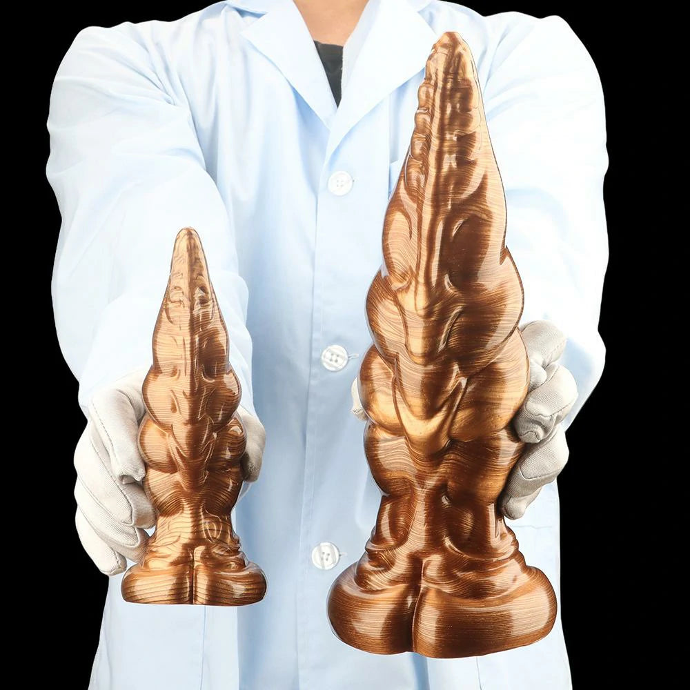 Spiral Knot Fantasy Silicone Butt Plug