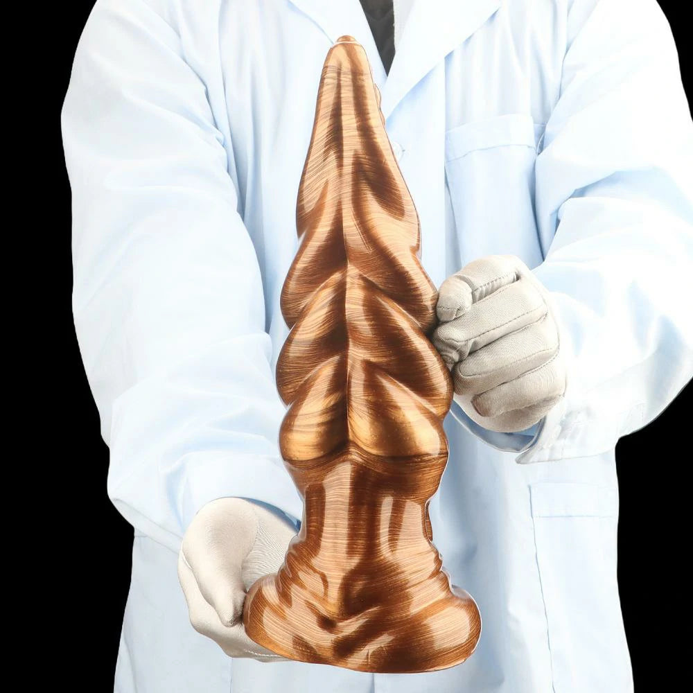 Spiral Knot Fantasy Silicone Butt Plug