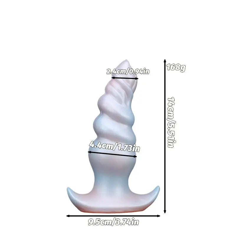 Spiral Anchor Silicone Butt Plug