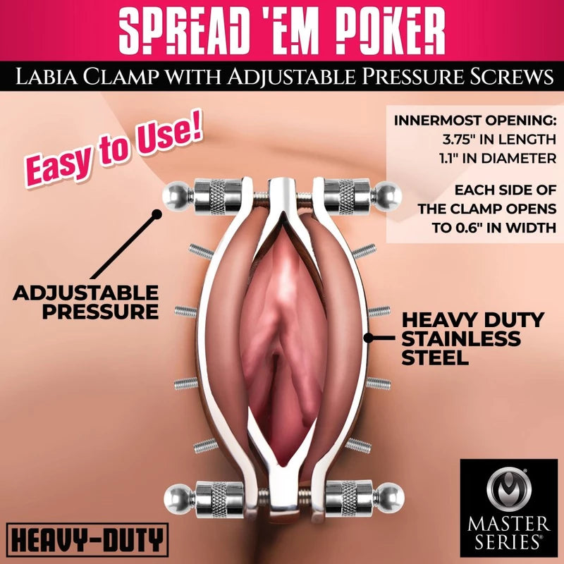 Spread 'Em Poker Pussy Clamp Adjustable Design