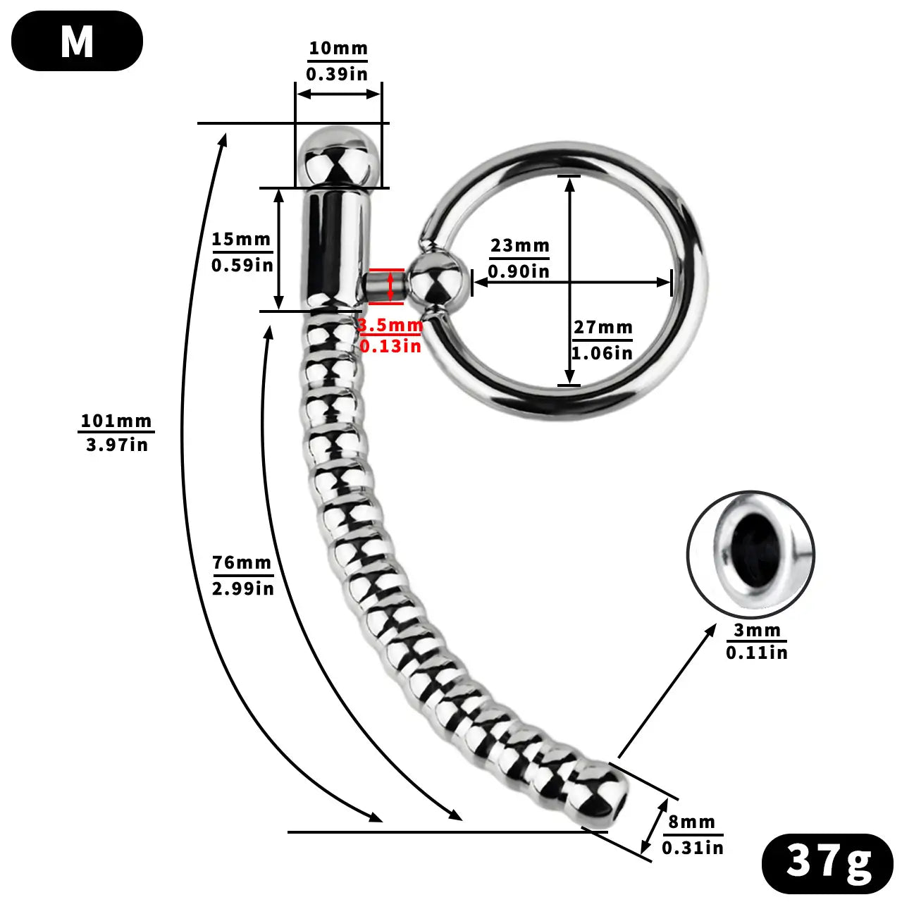 Stainless Steel Sounding Rod Ring