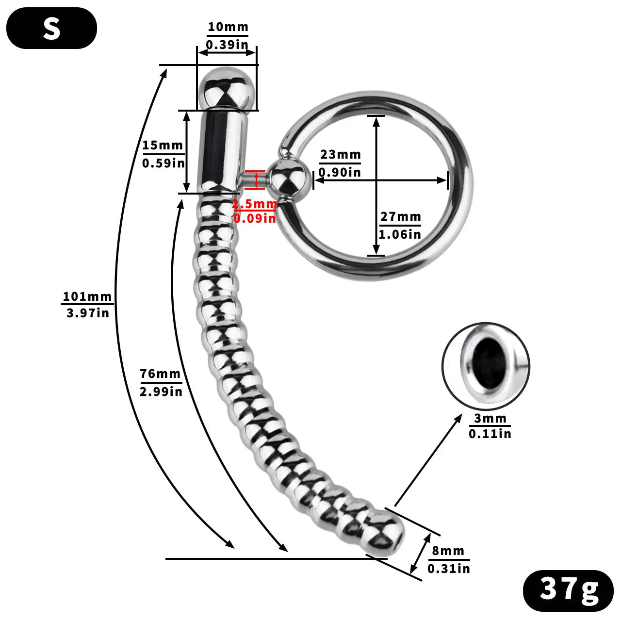 Stainless Steel Sounding Rod Ring