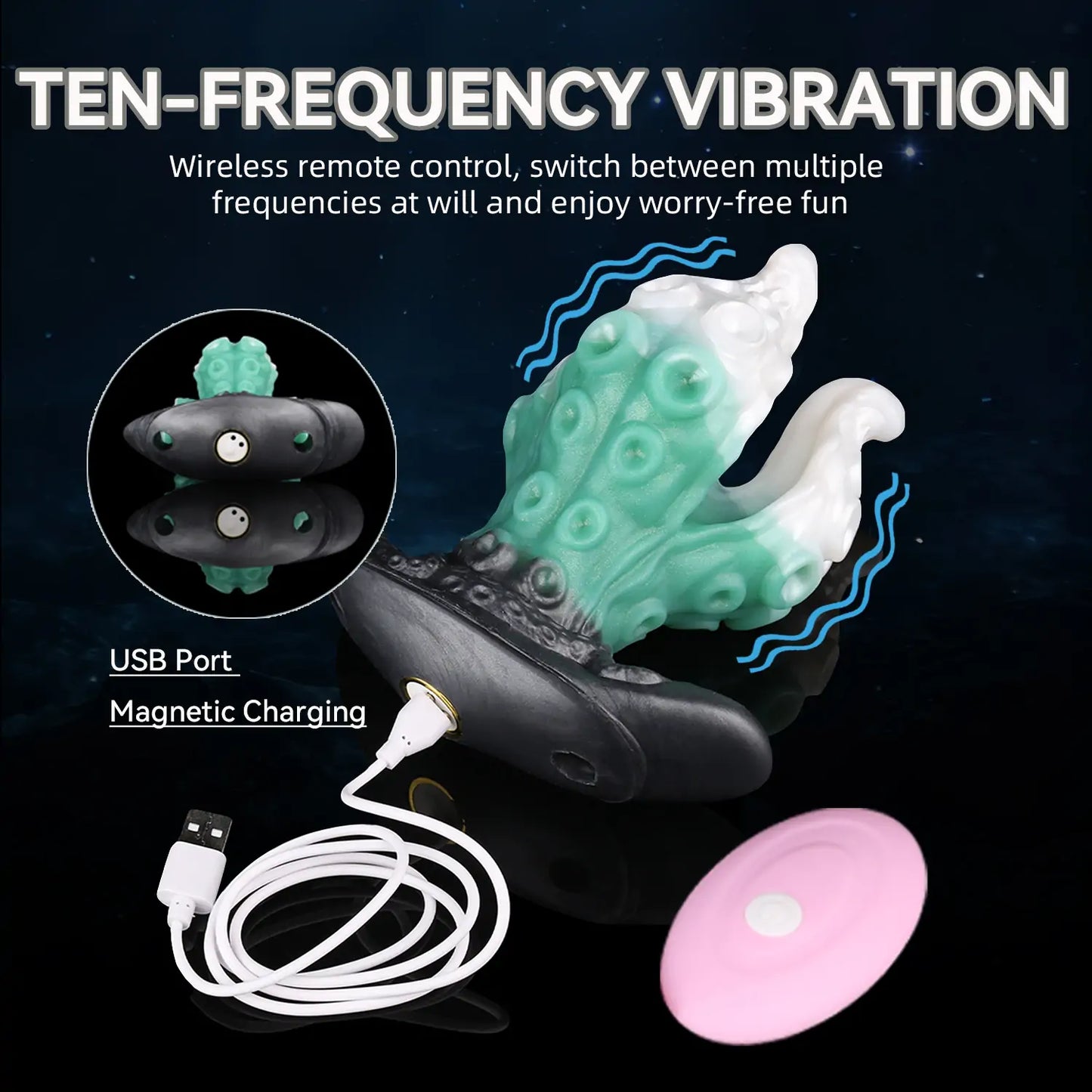Strap On Blooming Tentacle Butt Plug