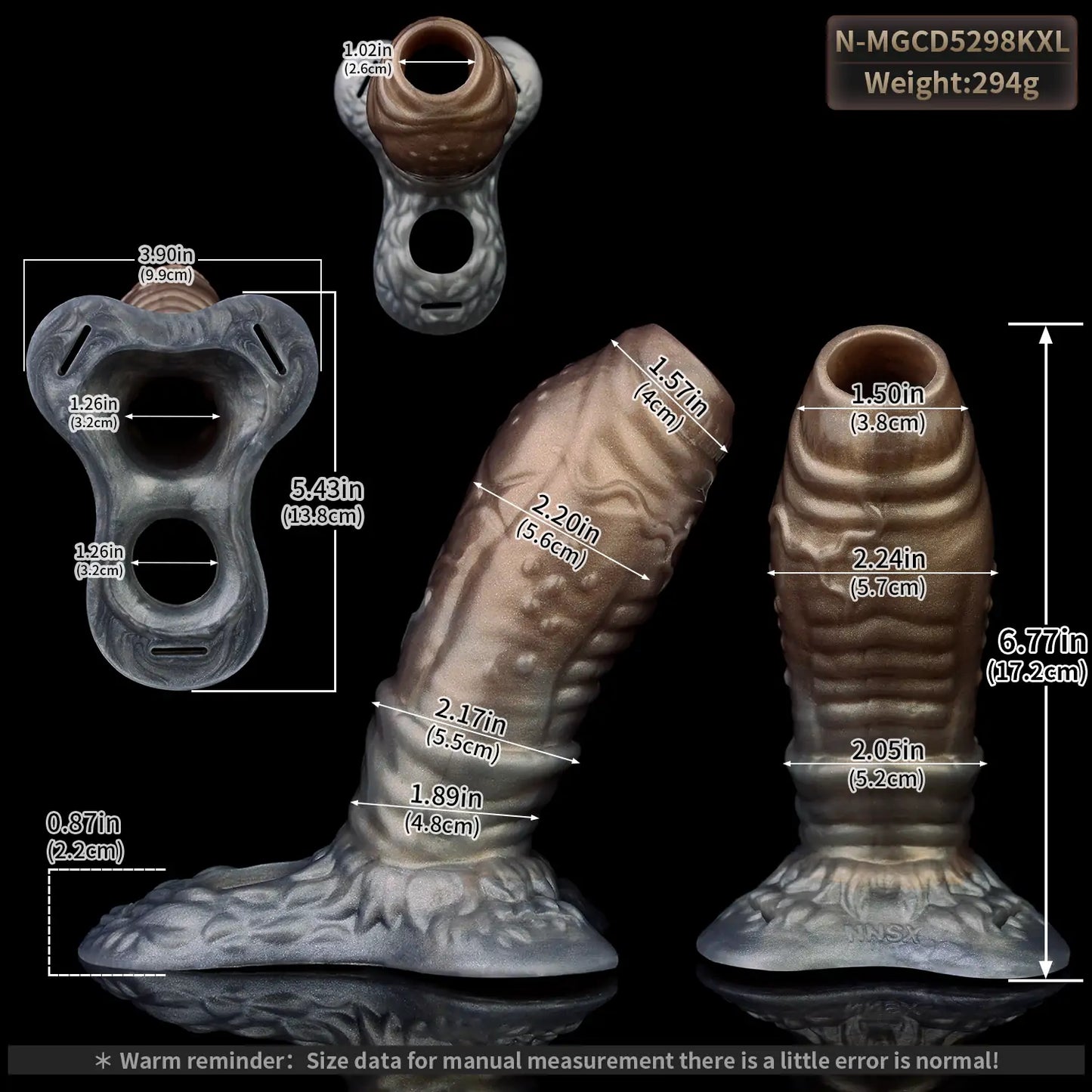 Strap On Cock Sleeve Open-Ended Design