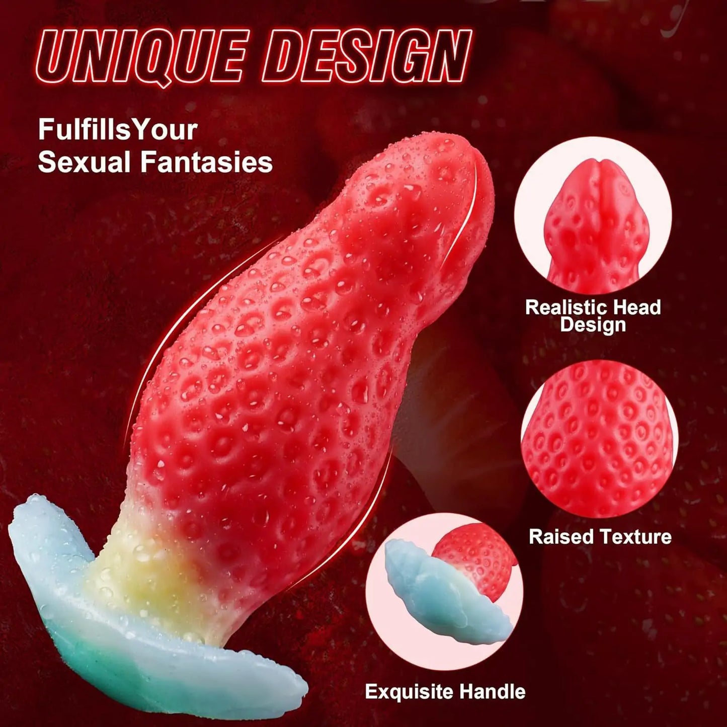 Strawberry Fantasy Silicone Anal Plug