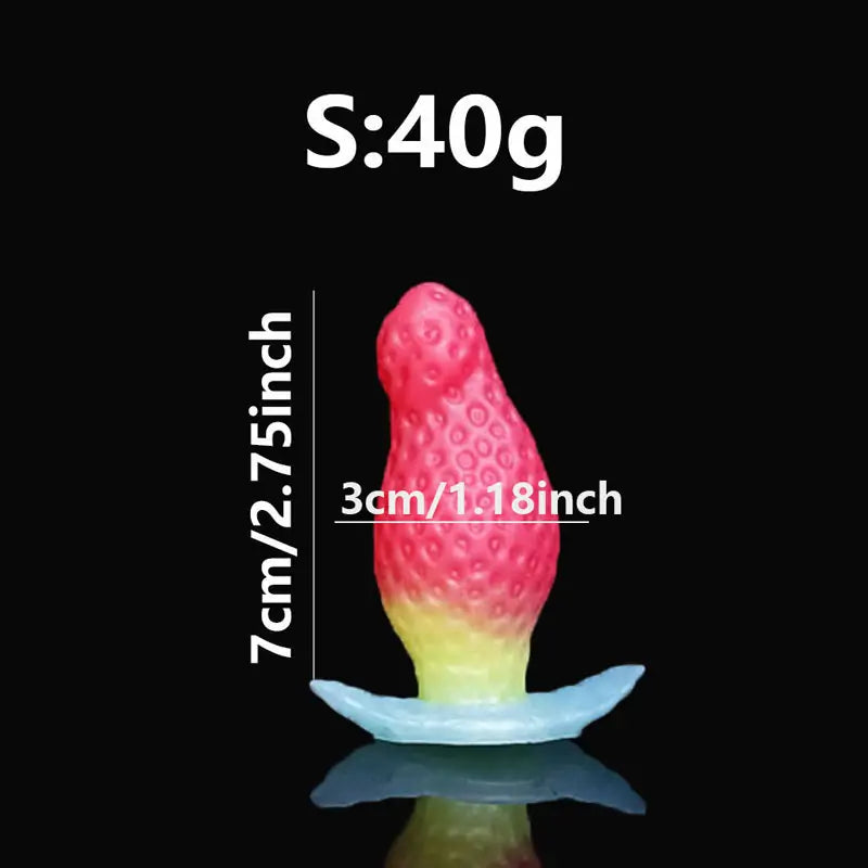 Strawberry Fantasy Silicone Anal Plug