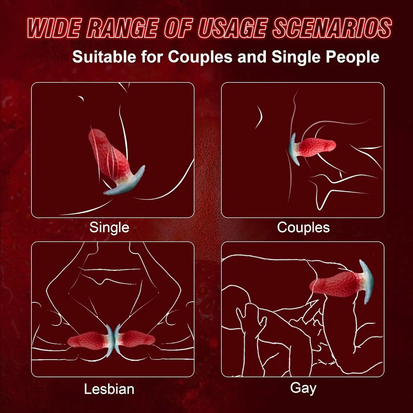 Strawberry Fantasy Silicone Anal Plug