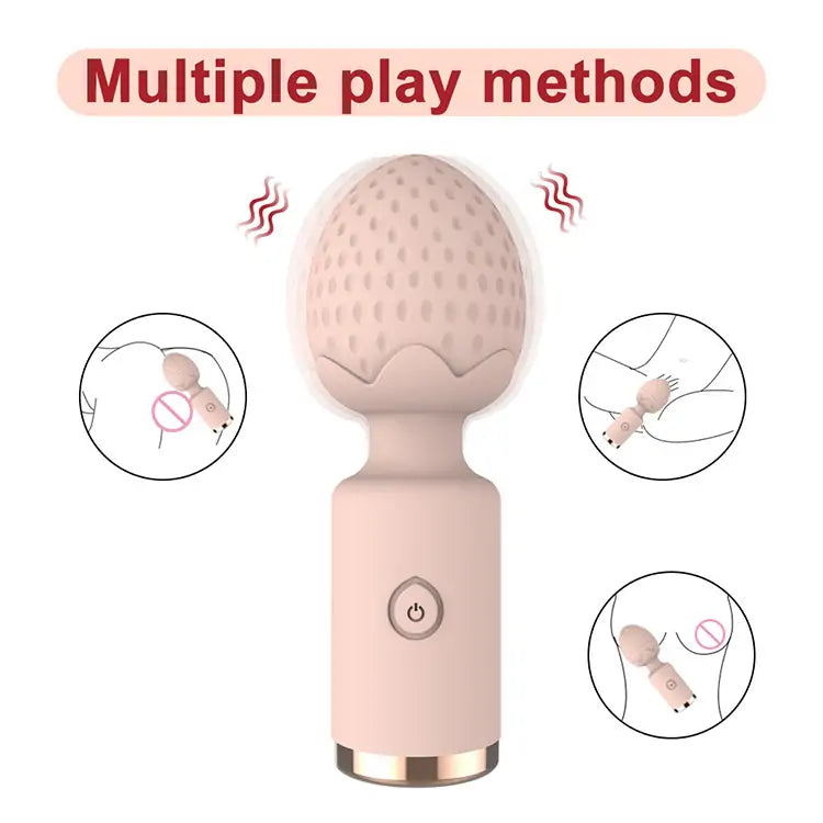 Strawberry Wand Vibrator - 10 Vibration Frequencies