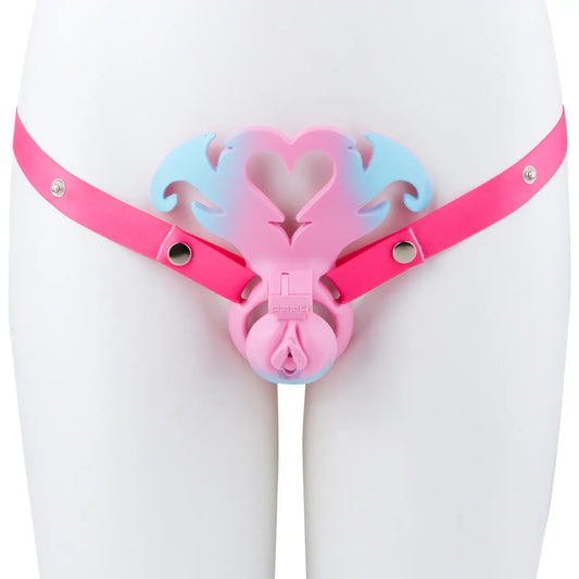 Succubus Heart Lockable Chastity Cage