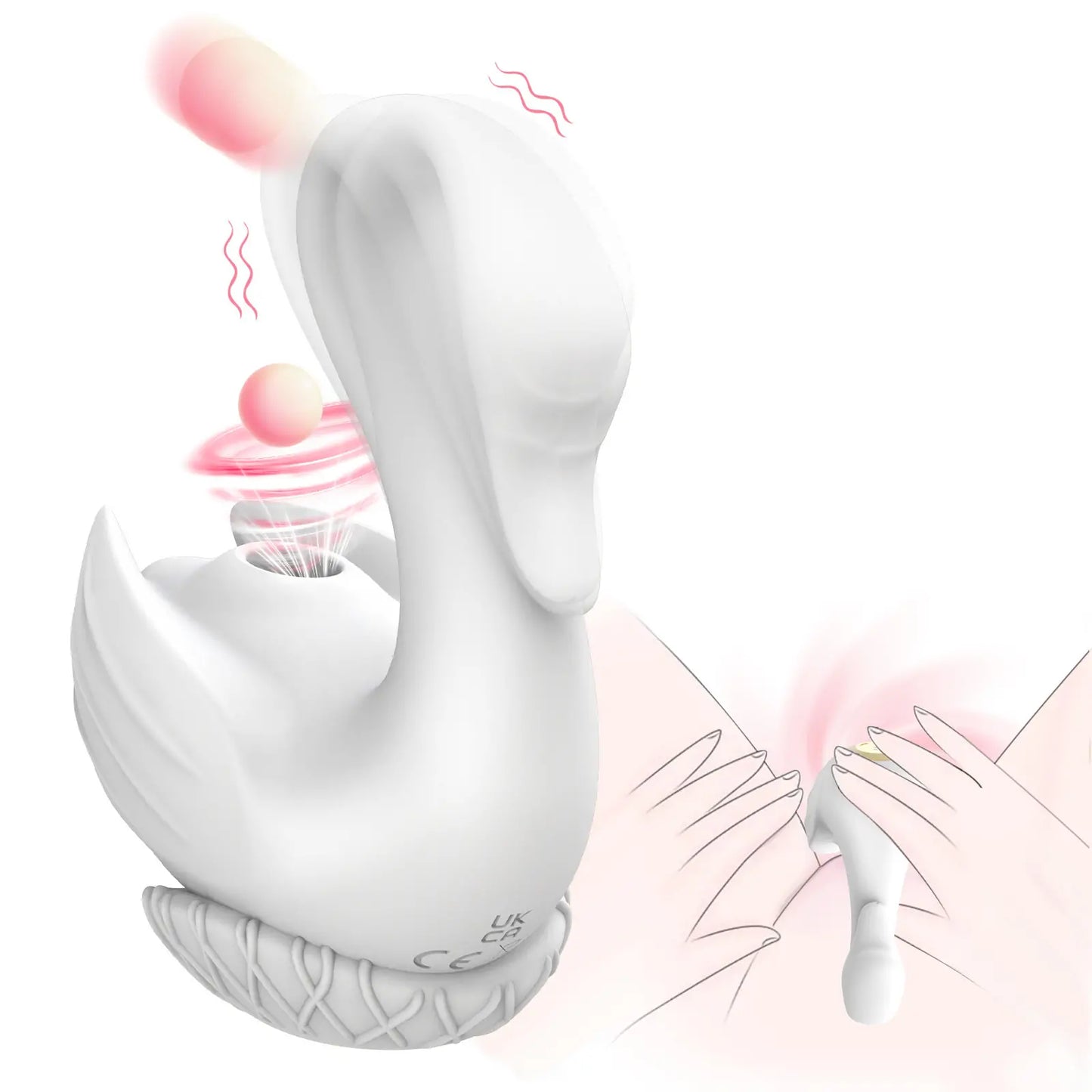 Swan Suction Vibrator – Dual Pleasure Toy