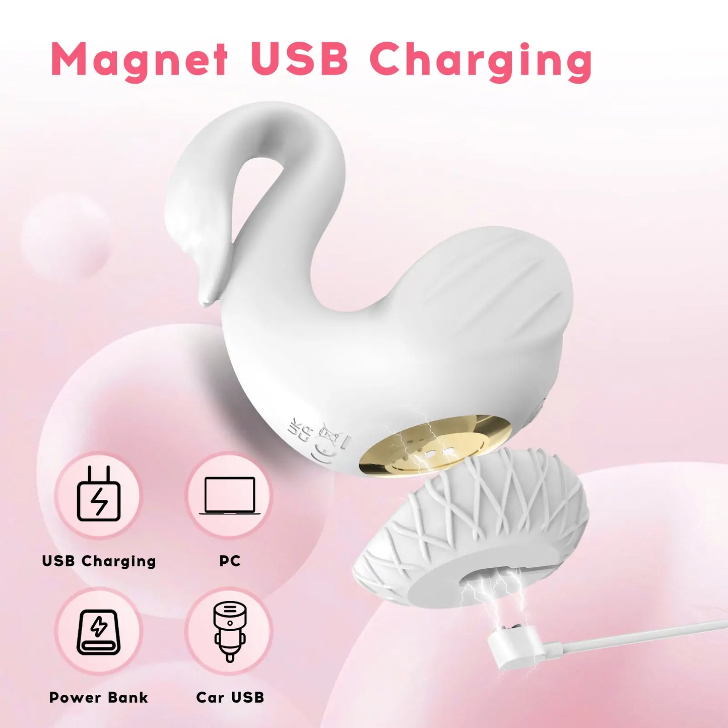 Swan Suction Vibrator – Dual Pleasure Toy