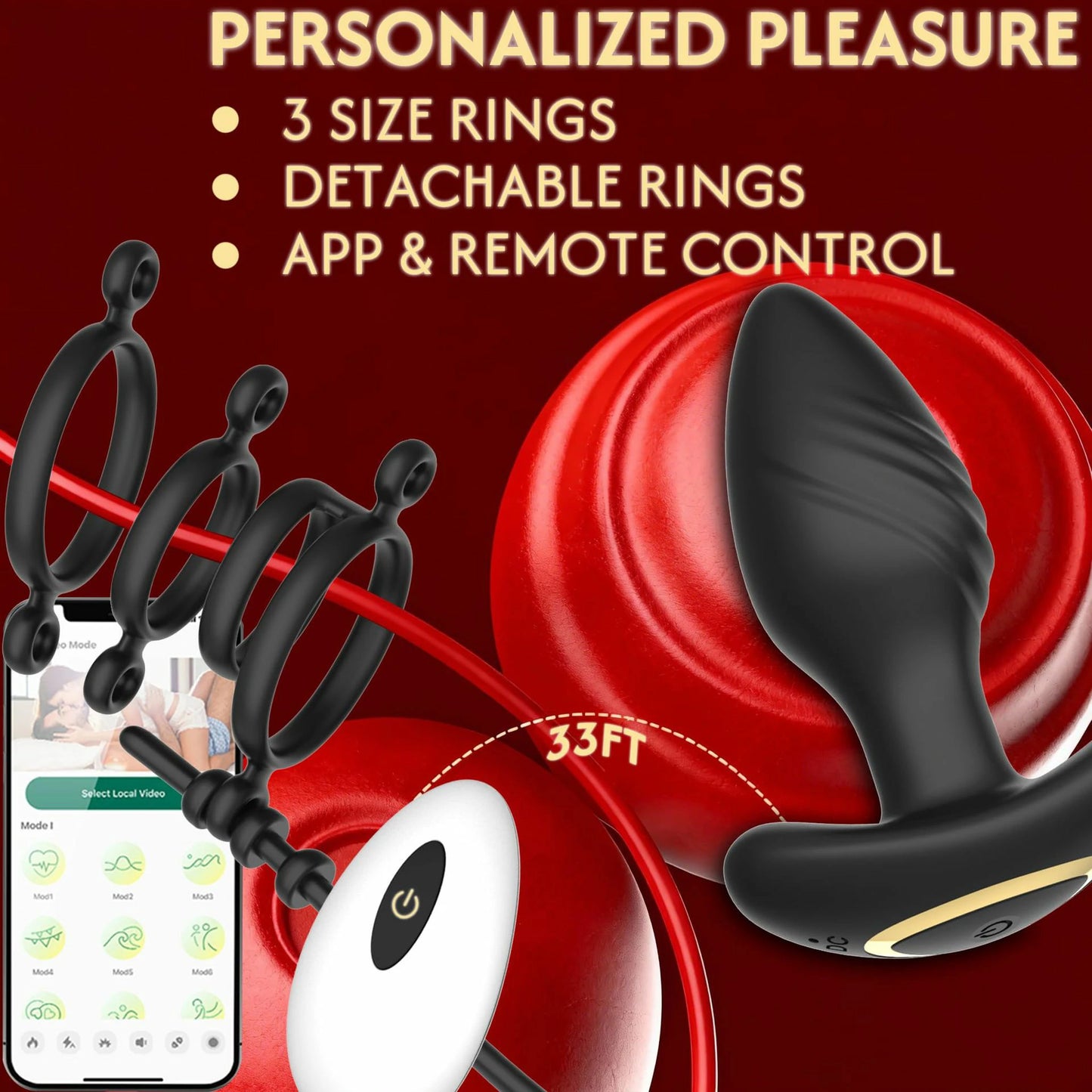 SwivelPulse App Prostate Massager