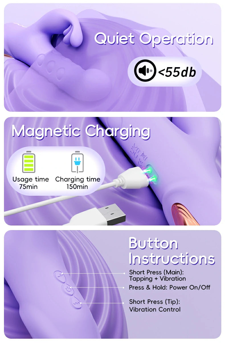 Tapping Bubble – New Design Rabbit Vibrator