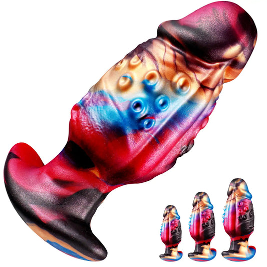 Textured Colorful Octopus Tentacle Anal Plug