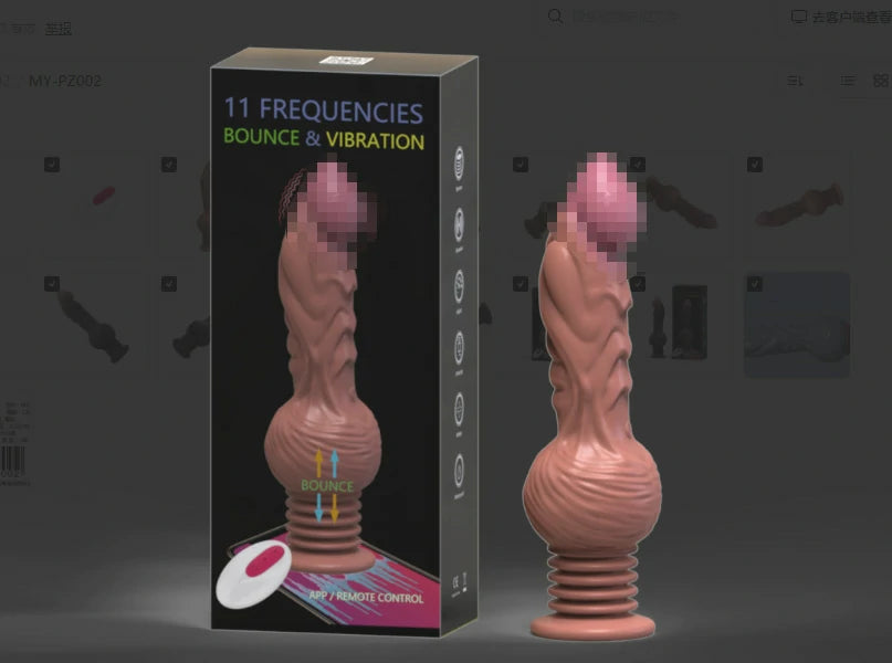 The Freak - Thick Bouncing Dildo With Remote