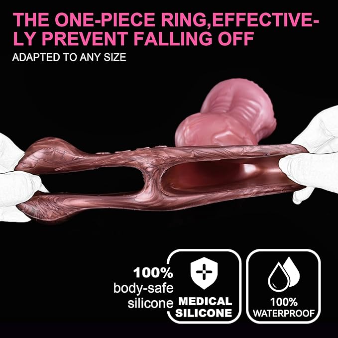 Thick Knot Fantasy Dog Penis Sleeve