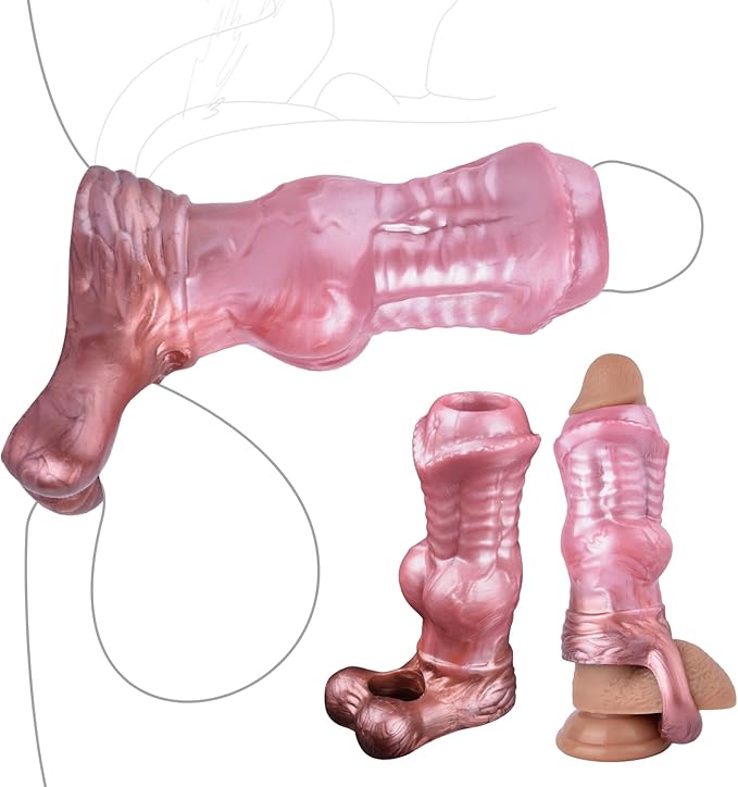 Thick Knot Fantasy Dog Penis Sleeve
