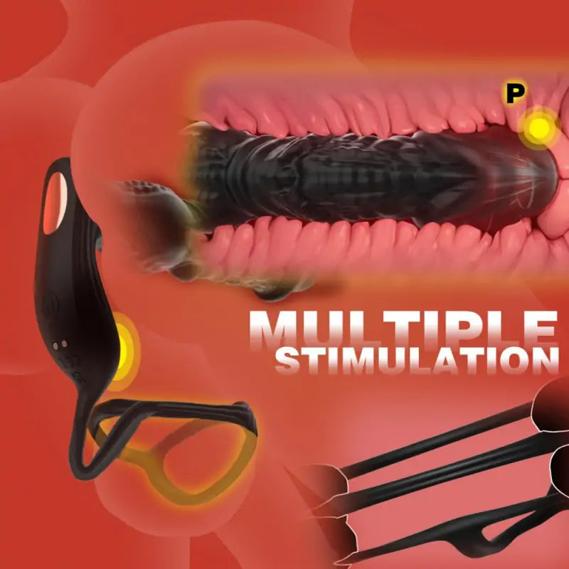 Thrusting Prostate Massager with Cock Ring