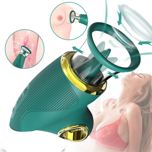 Tongue Licking and Clitoral Sucking Vibrator