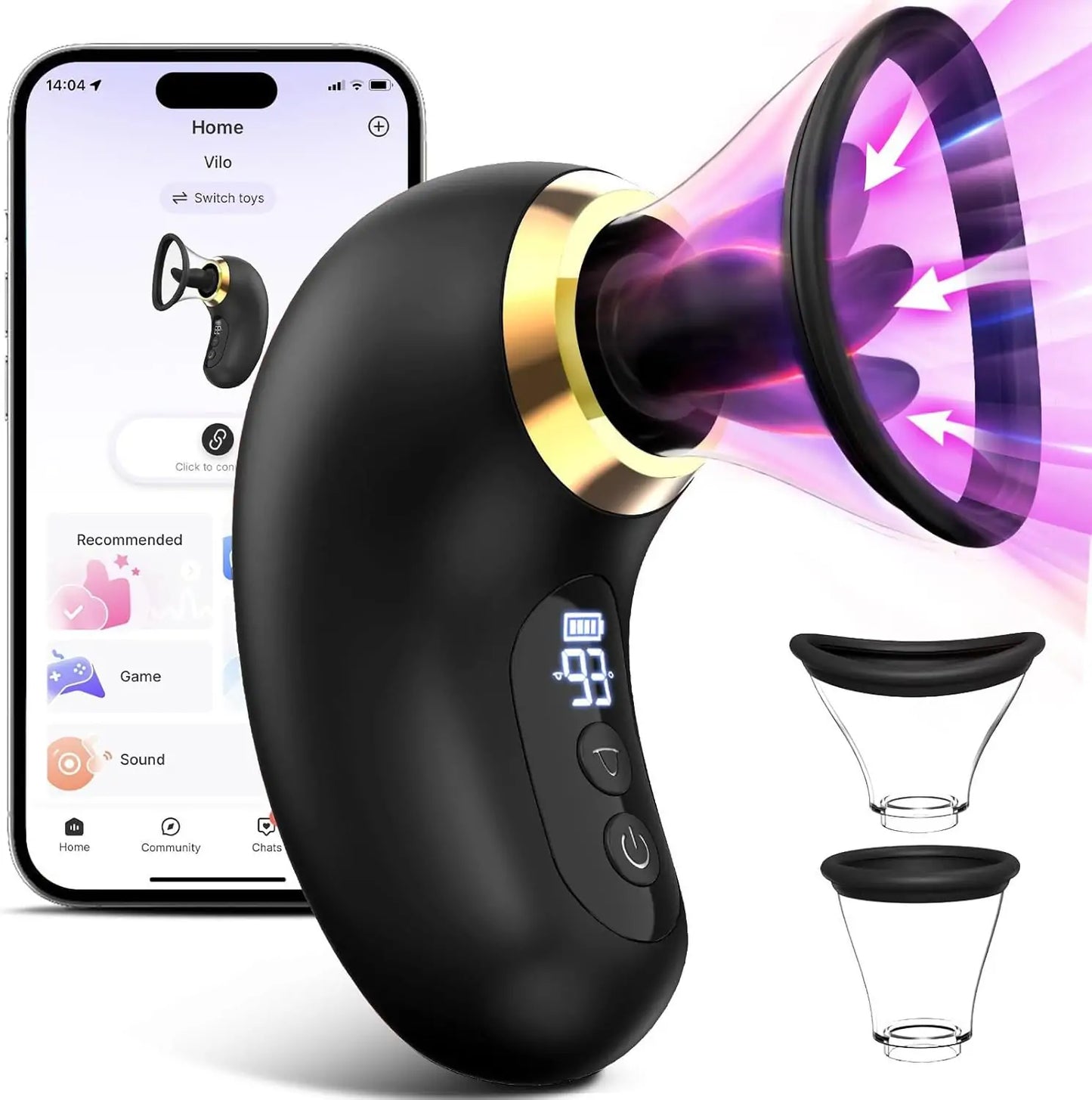 Tongue Sucking Vibrator with App