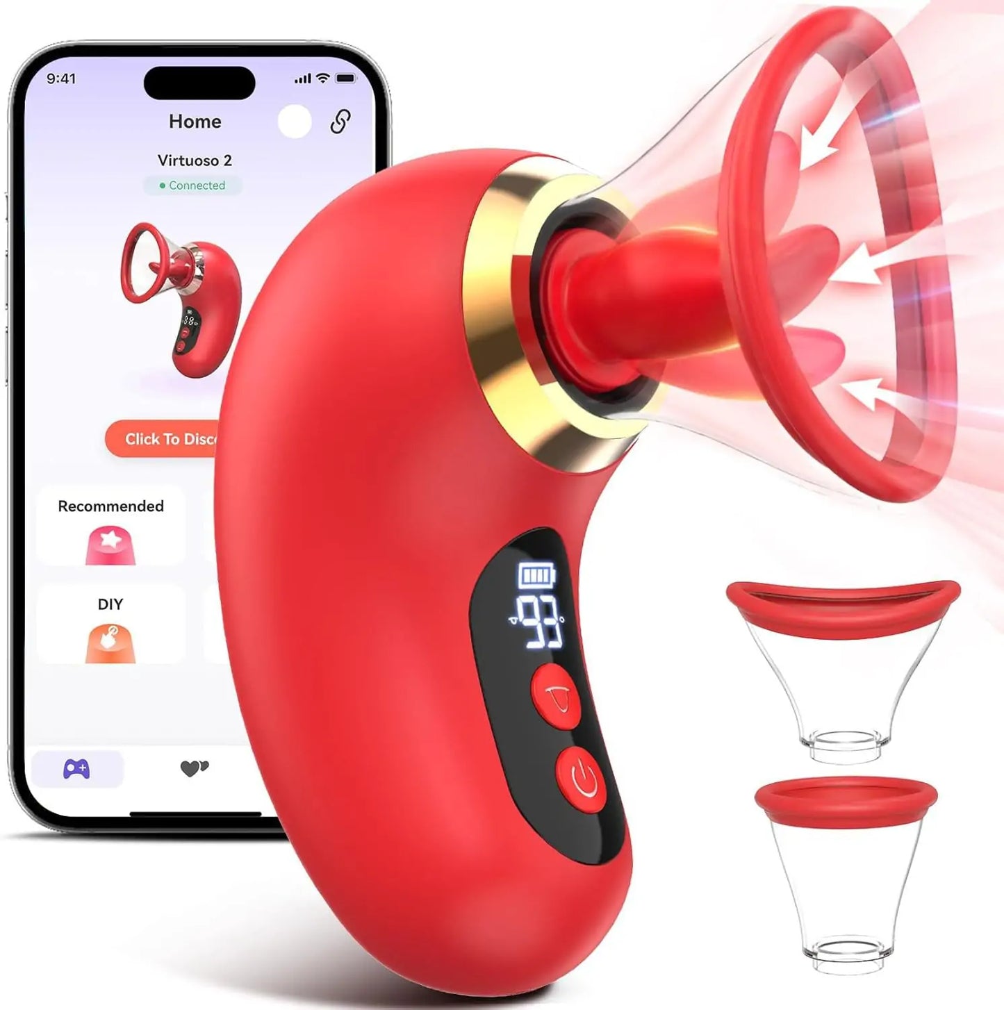 Tongue Sucking Vibrator with App