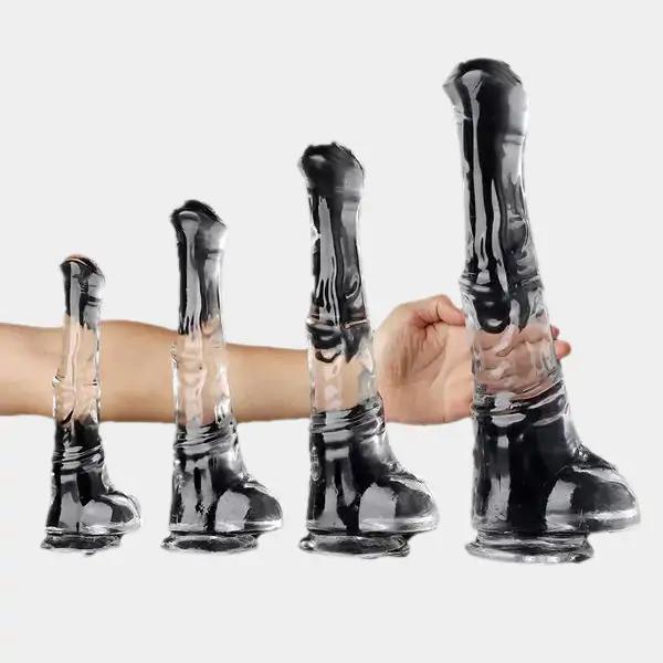 Transparent Jelly Horse Dildo 3 Sizes