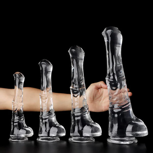Transparent Jelly Horse Dildo 3 Sizes