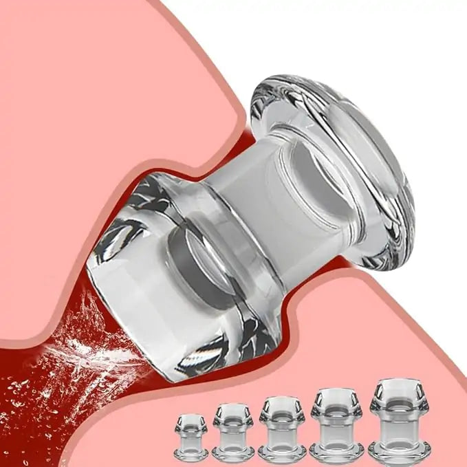 Transparent Hollow Tunnel Anal Plug