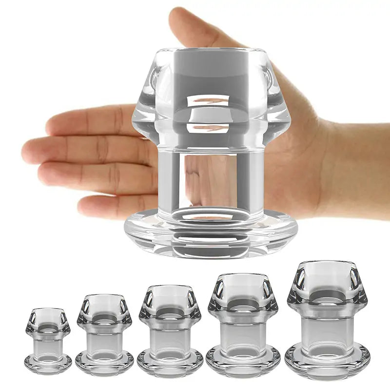 Transparent Hollow Tunnel Anal Plug