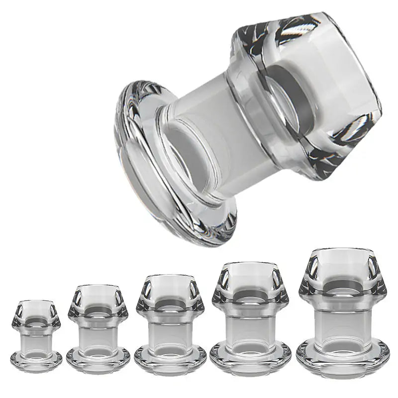 Transparent Hollow Tunnel Anal Plug