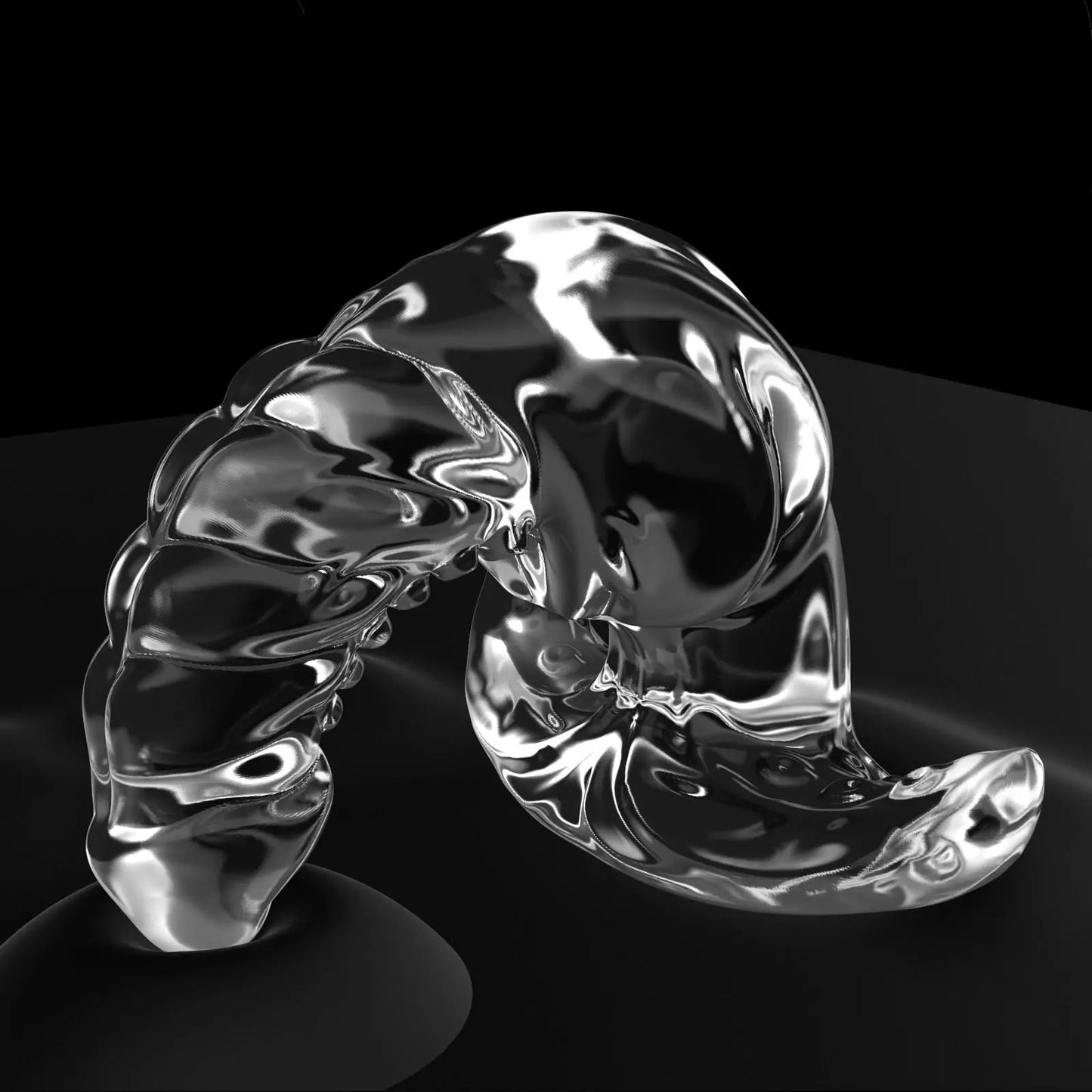 Transparent Octopus Tentacle Butt Plug