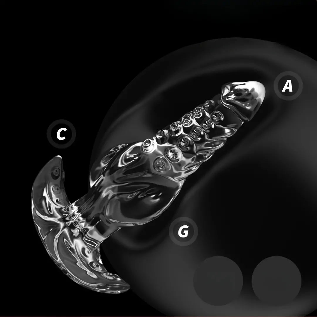 Transparent Octopus Tentacle Butt Plug