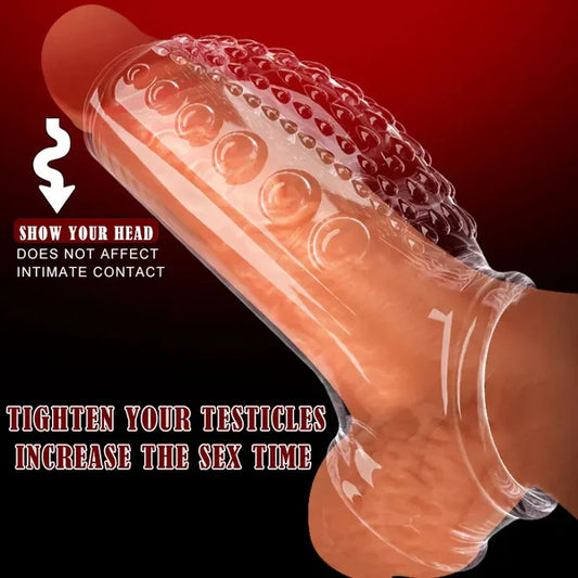 Transparent Penis Sleeve Flexible Design