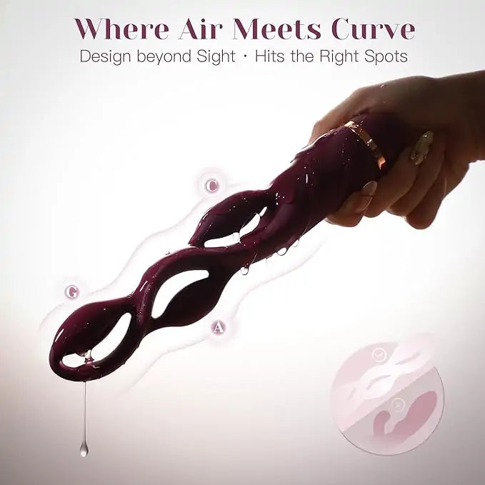 Triple Curve G-Spot Vibrator Wand
