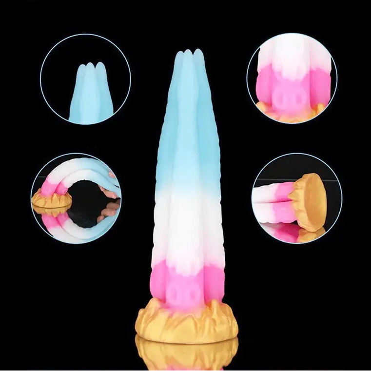Triple Tentacle Fantasy Dildo 9.7 Inches