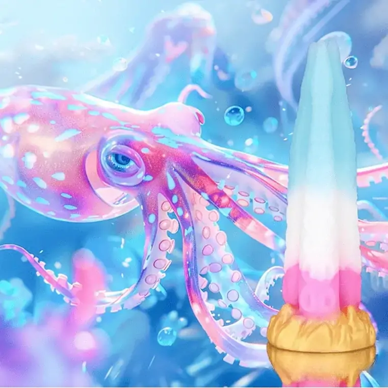 Triple Tentacle Fantasy Dildo 9.7 Inches