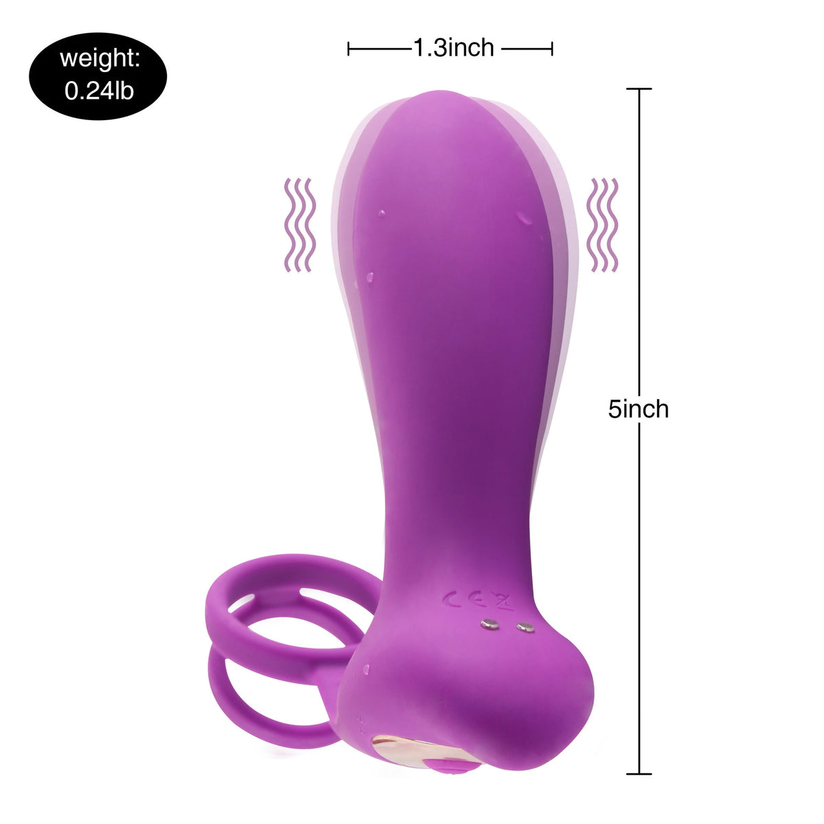 Triple Touch – Vibrating Butt Plug with Cock Ring & Prostate Massager