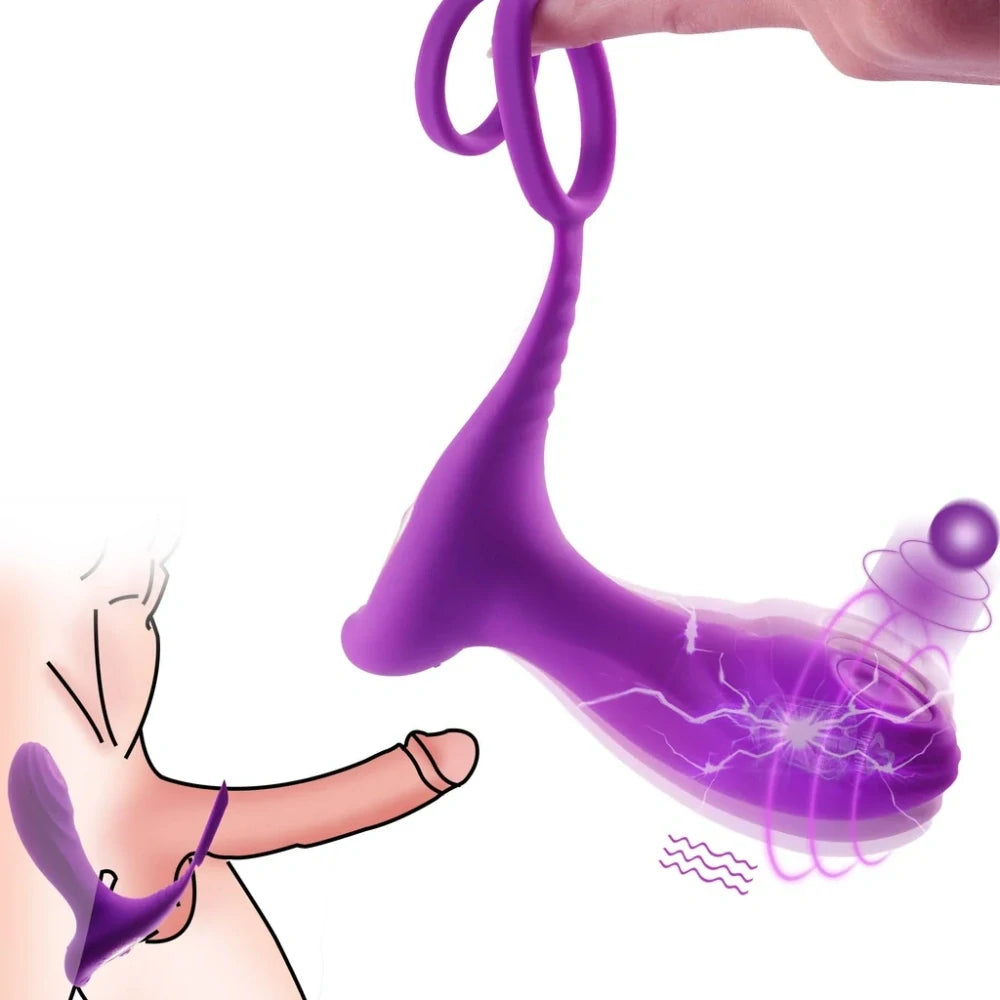 Triple Touch – Vibrating Butt Plug with Cock Ring & Prostate Massager