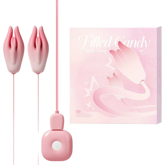 Tulip - Flower Shape Vibrating Nipple Clamps