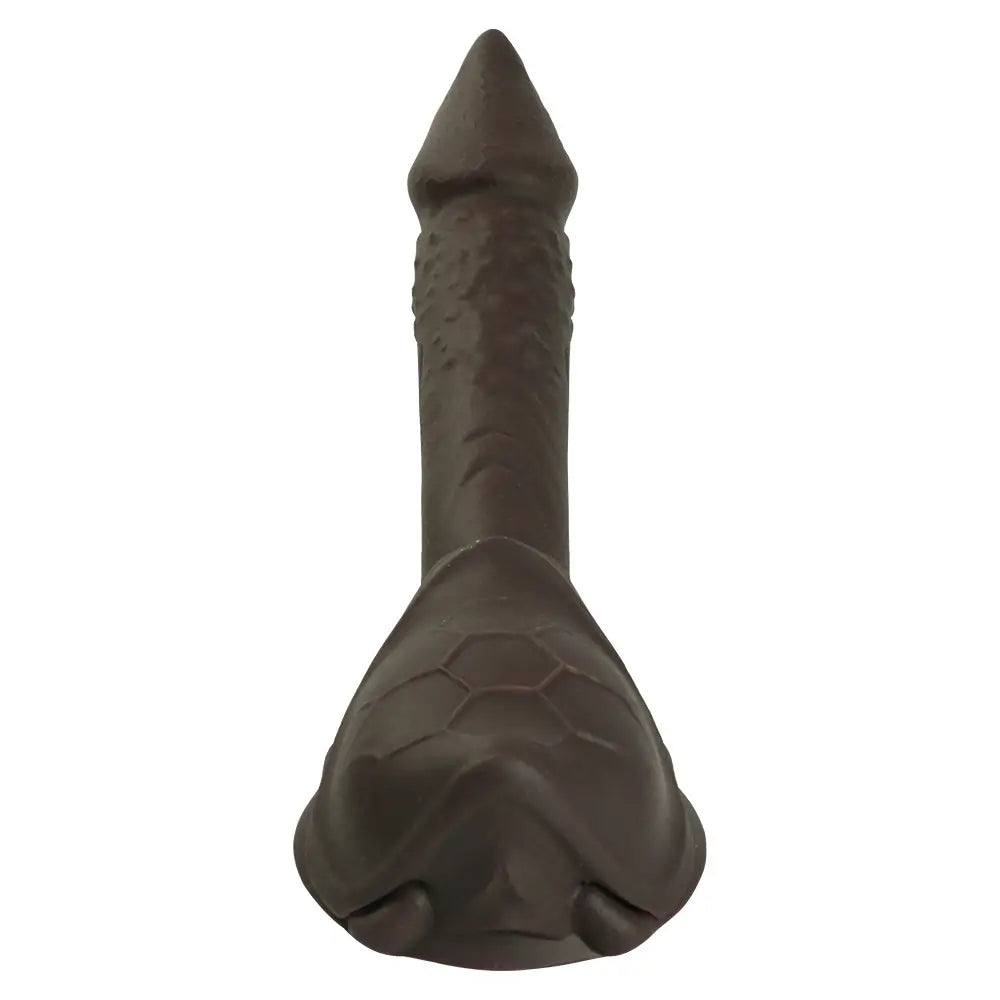 Turtle Shape Silicone Suction Dildo 6 Inches