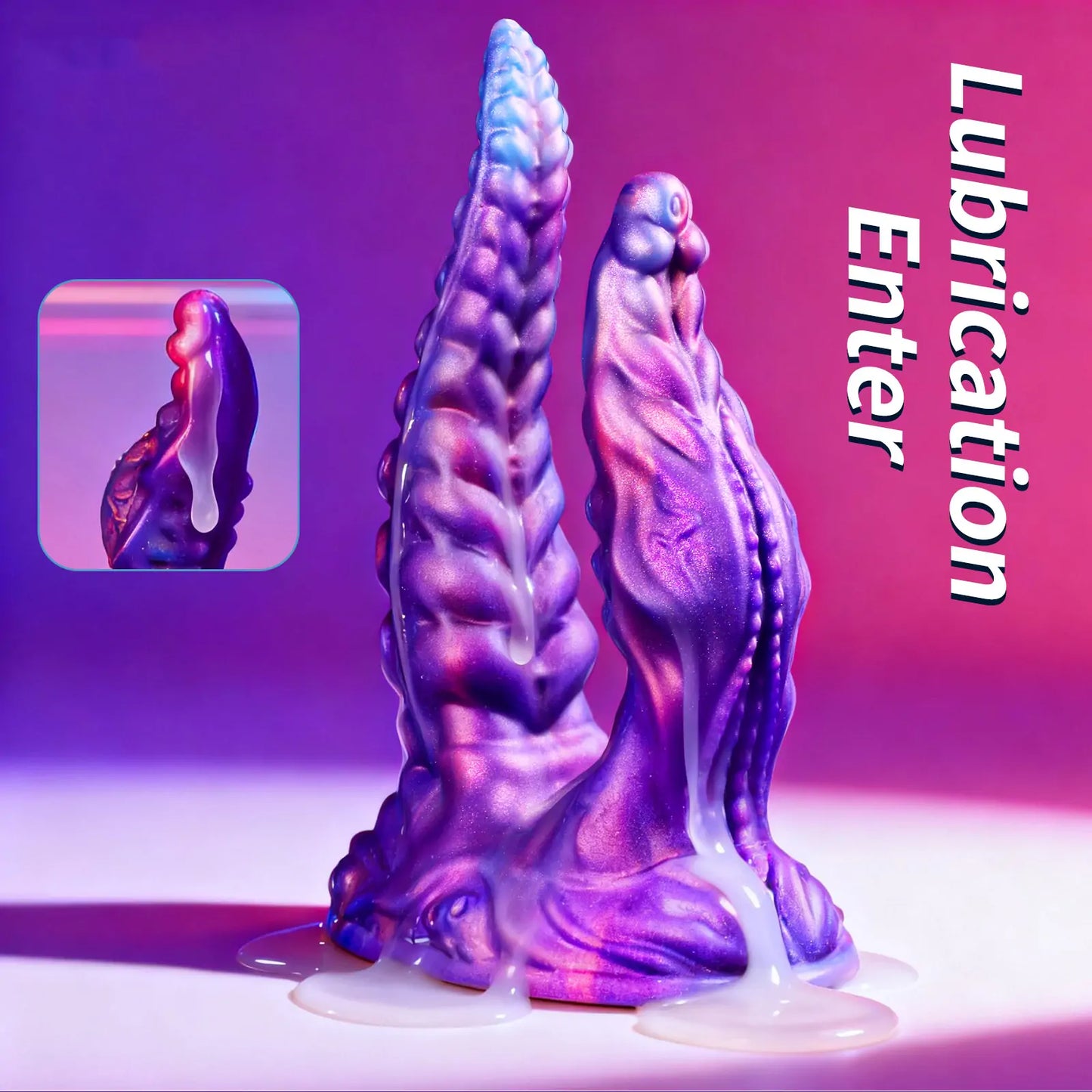 Twin Tentacle Fantasy Monster Dildo 8 Inches