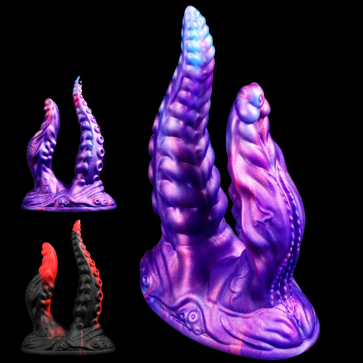 Twin Tentacle Fantasy Monster Dildo 8 Inches