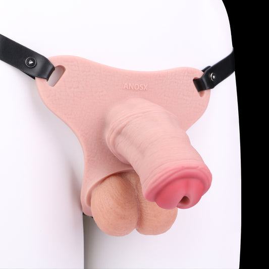 Uncut Cock Chastity Cage with Strap – 4Inches