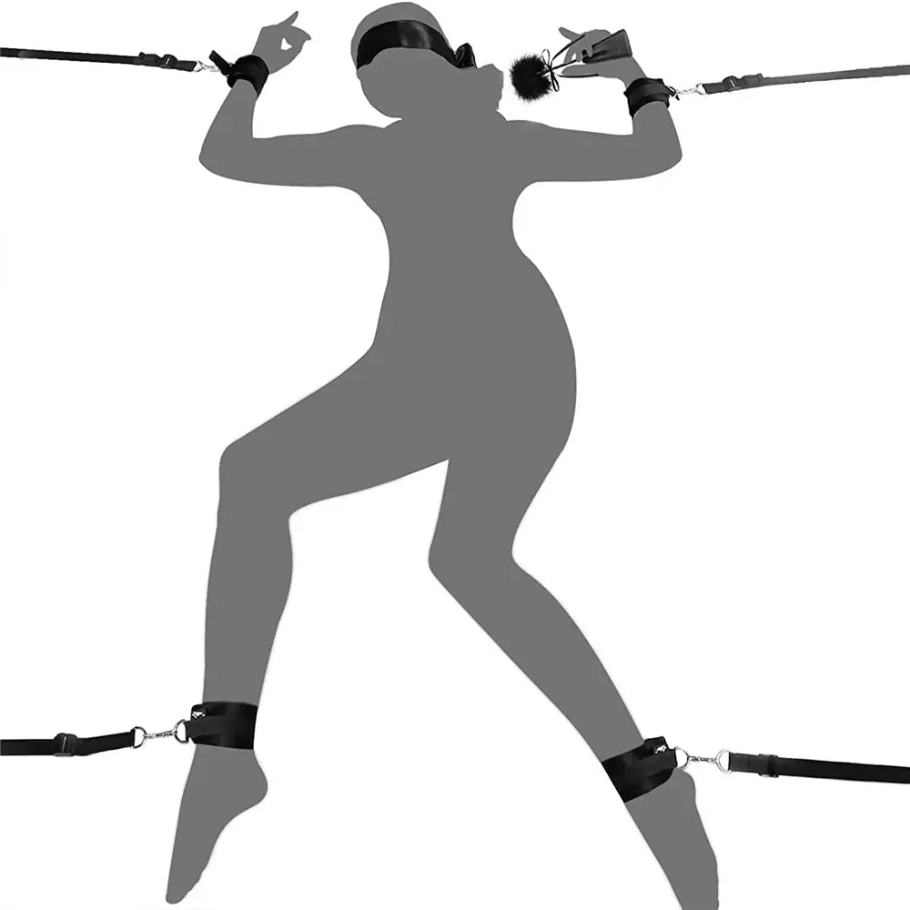 Under Bed Restraints – Adjustable Bondage Set
