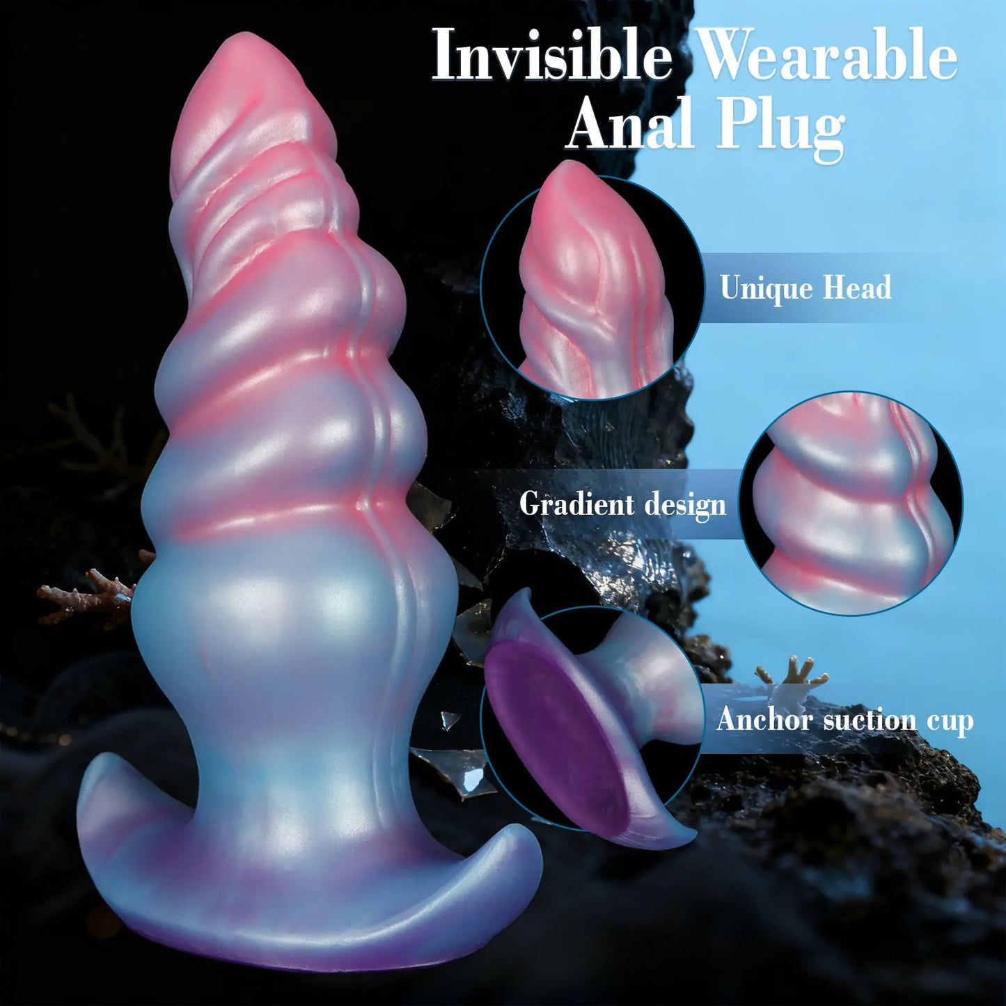Unicorn Anal Plug - Soft Wearable Silicone