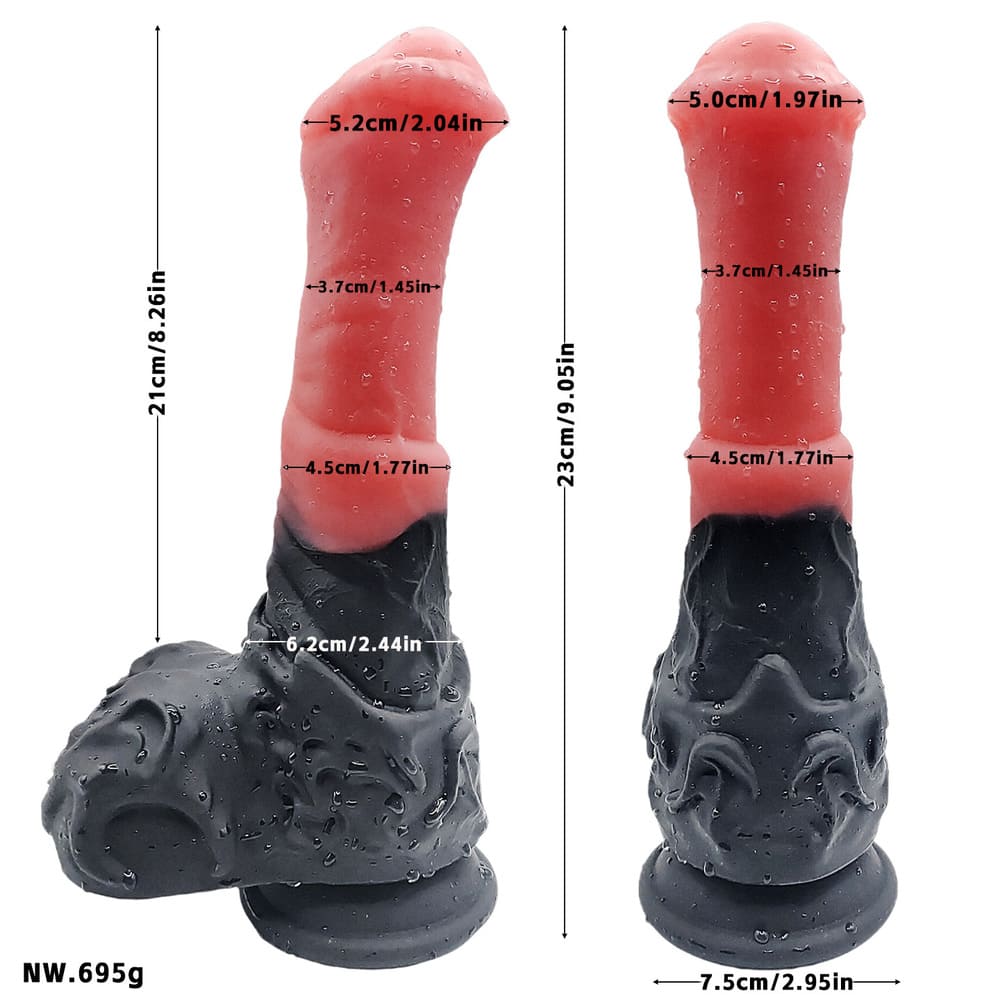 Varen - 9 Inch Thrusting Horse Dildo - Fantasy Dildo