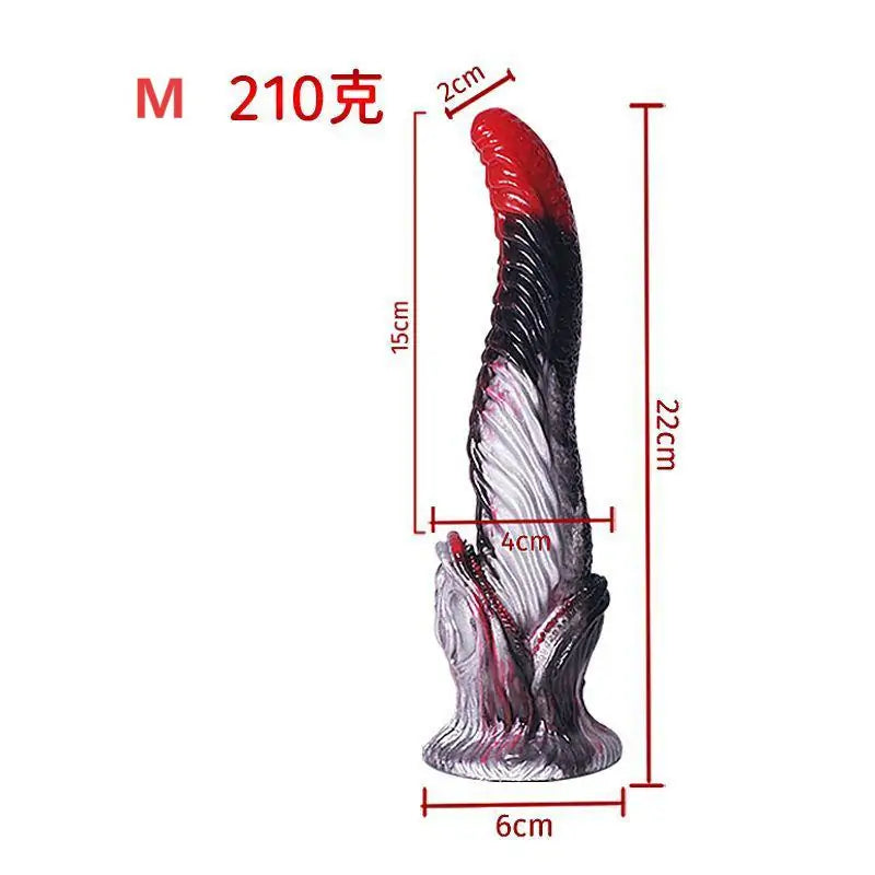 Venom Sawtooth Tongue Dildo 8 Inches