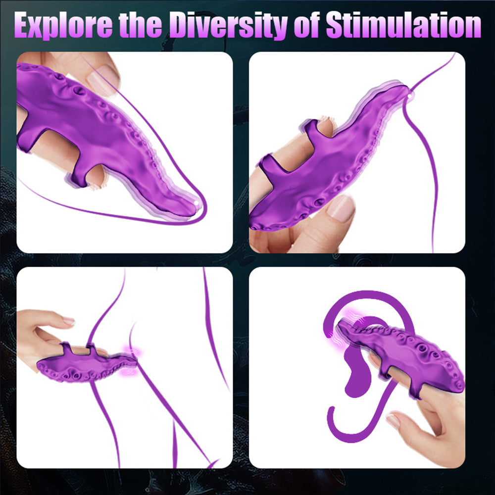 Venusfun Octopus Finger Vibrator G-spot Masturbator